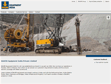 Tablet Screenshot of bauer-equipment.in